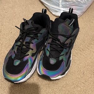 Fila Women’s Iridescent Black Sneakers with size 8